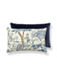 Scalamandre Kelmescott / Aurora 14 X 22 - Porcelain / Navy Decorative Pillow
