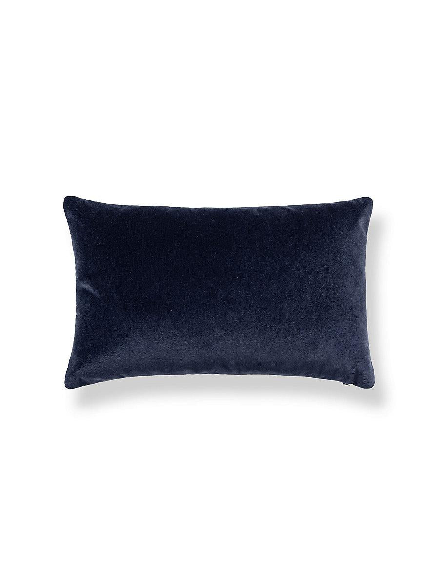 Scalamandre Kelmescott / Aurora 14 X 22 - Porcelain / Navy Decorative Pillow