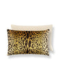 Scalamandre Leopardo / Velvet 22 X 14 - Gold & Black / Beige Decorative Pillow