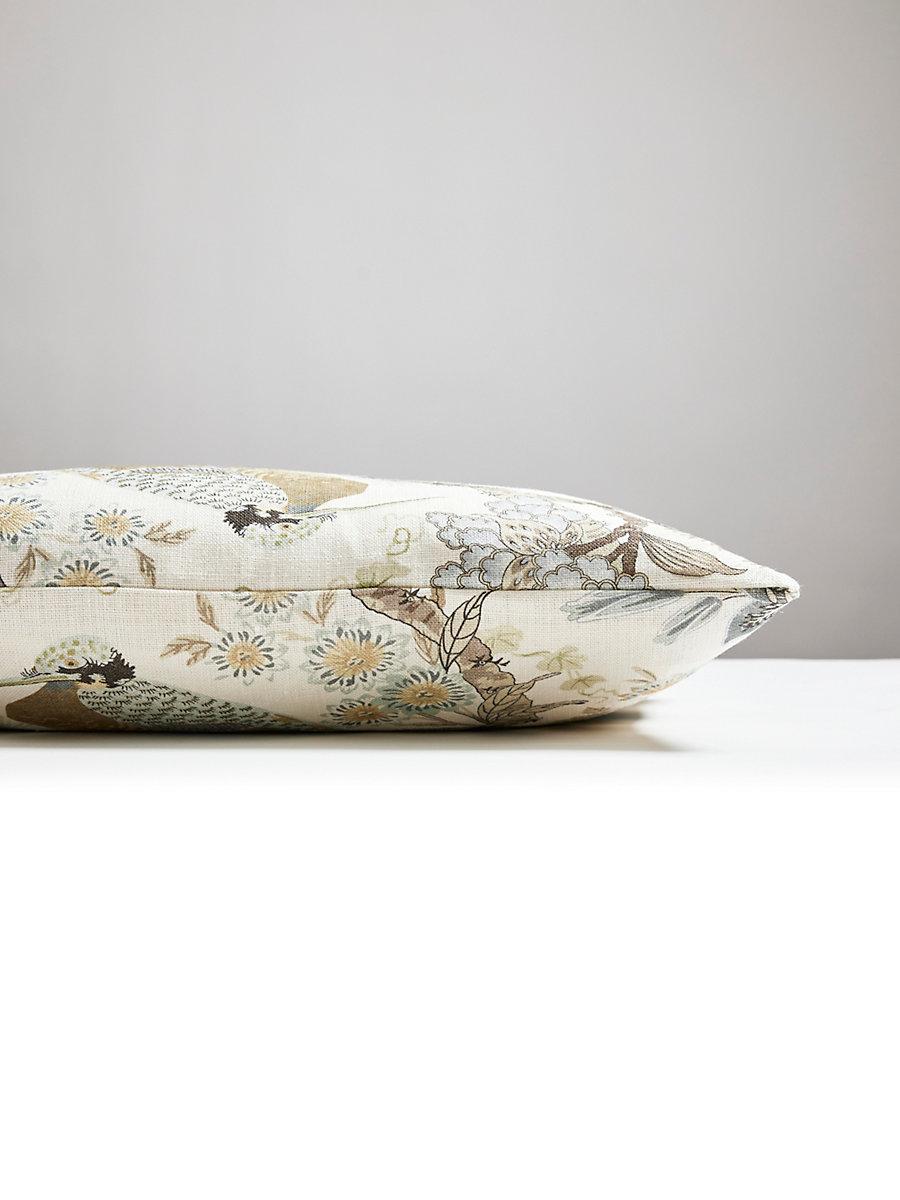 Scalamandre Shenyang 14 X 22 - Parchment Decorative Pillow