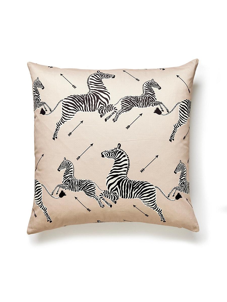 Scalamandre Zebras Petite 22 X 22 - Sand Decorative Pillow