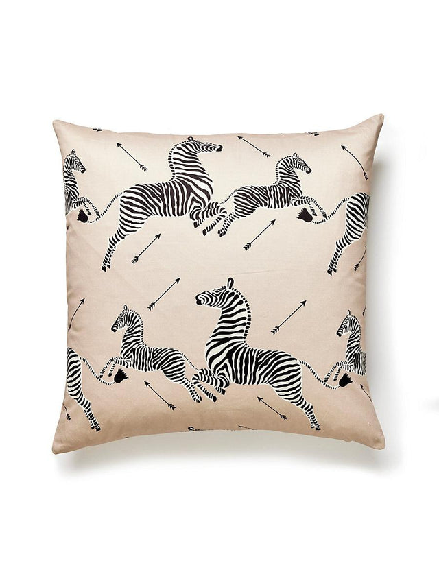 Scalamandre Zebras Petite 22 X 22 - Sand Decorative Pillow