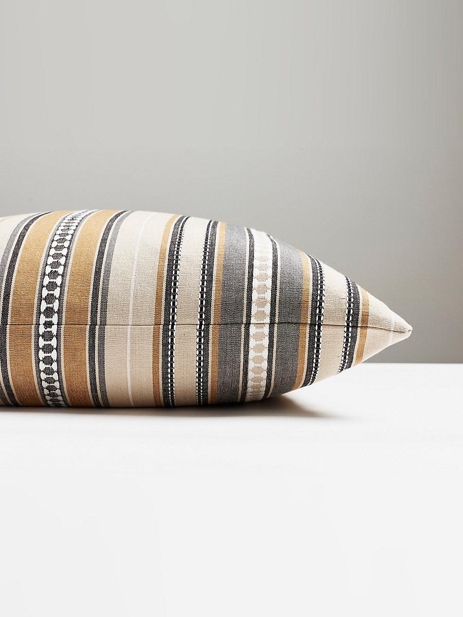 Scalamandre Nile Stripe 22 X 22 - Desert Decorative Pillow