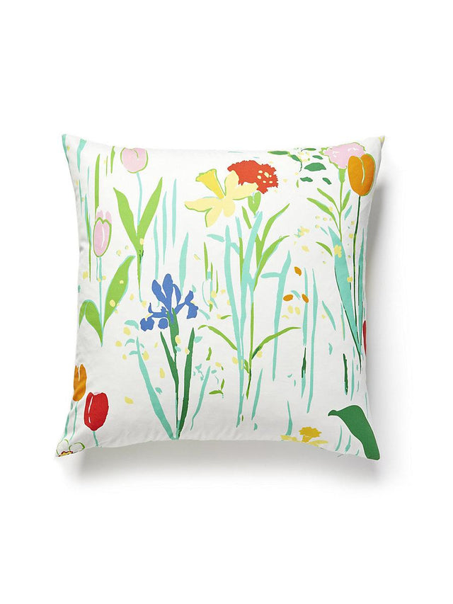 Scalamandre Guermantes 22 X 22 - White Decorative Pillow