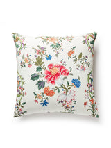 Scalamandre Camellia Trellis 22 X 22 - Cream Multi Decorative Pillow