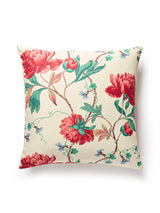 Scalamandre Isadora Print 22 X 22 - Red Multi Decorative Pillow