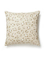 Scalamandre Broderie Leopard 22 X 22 - Camel On Cream Decorative Pillow