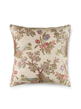Scalamandre Avignon Brocade 22 X 22 - Spring On Ivory Decorative Pillow