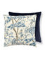 Scalamandre Kelmescott / Aurora 22 X 22 - Porcelain / Navy Decorative Pillow