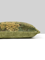 Scalamandre Marly / Como 22 X 22 - Square Forest Greens / Celadon Decorative Pillow
