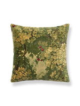 Scalamandre Marly / Como 22 X 22 - Square Forest Greens / Celadon Decorative Pillow