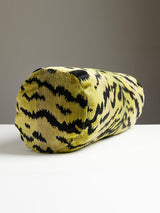 Scalamandre Tigre | Silk 21 X 7 - Greens & Black Decorative Pillow