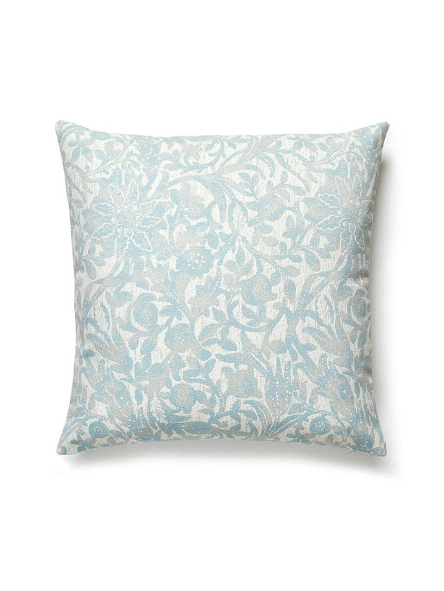 Scalamandre Bali Floral Outdoor 22 X 22 - Surf Decorative Pillow