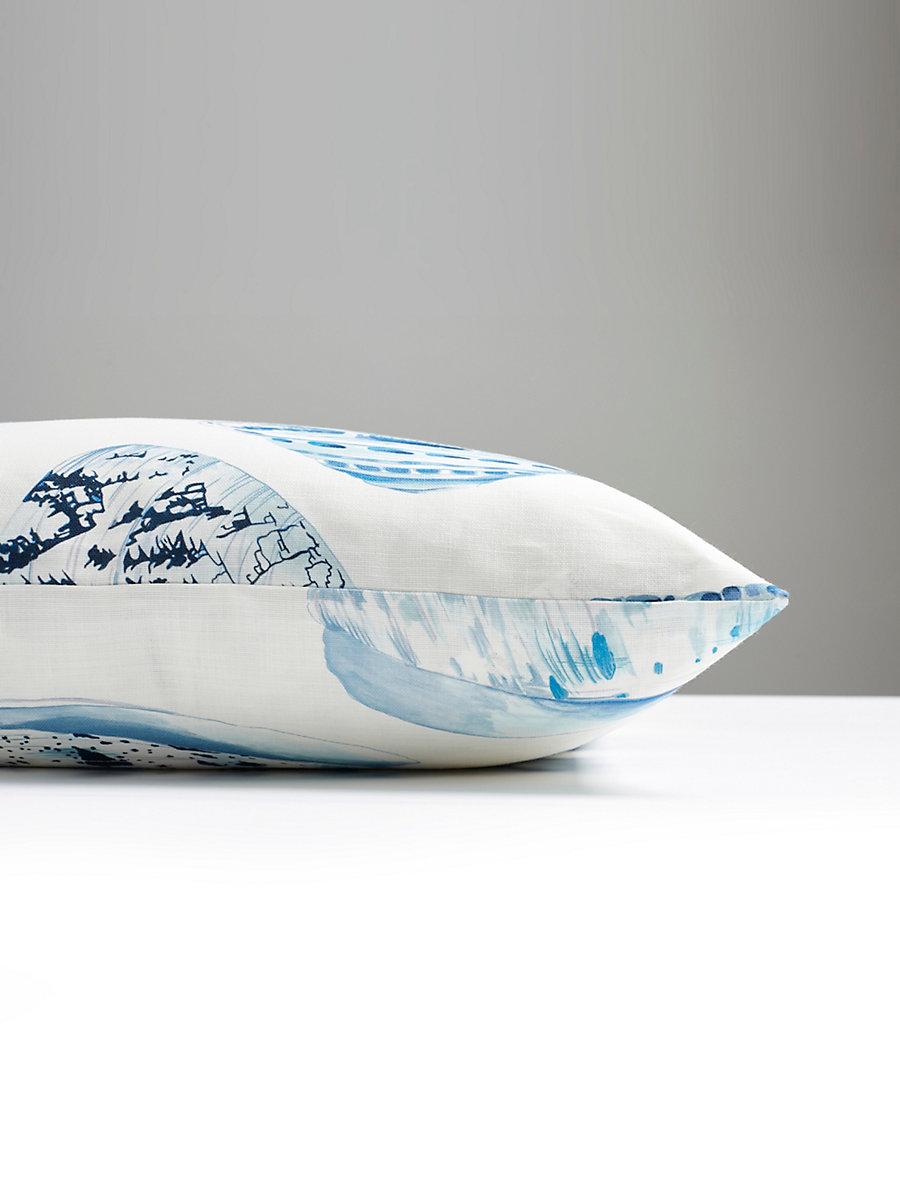 Scalamandre Coquina Outdoor 22 X 22 - Porcelain Decorative Pillow