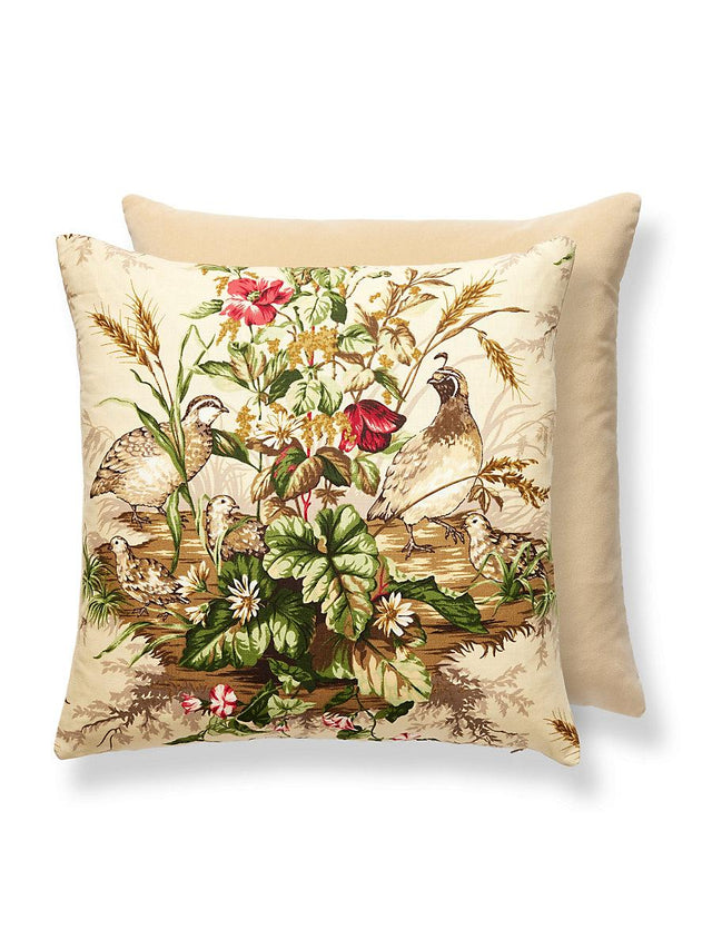Scalamandre Edwin'S Covey 22 X 22 - Multi On Sisal Decorative Pillow