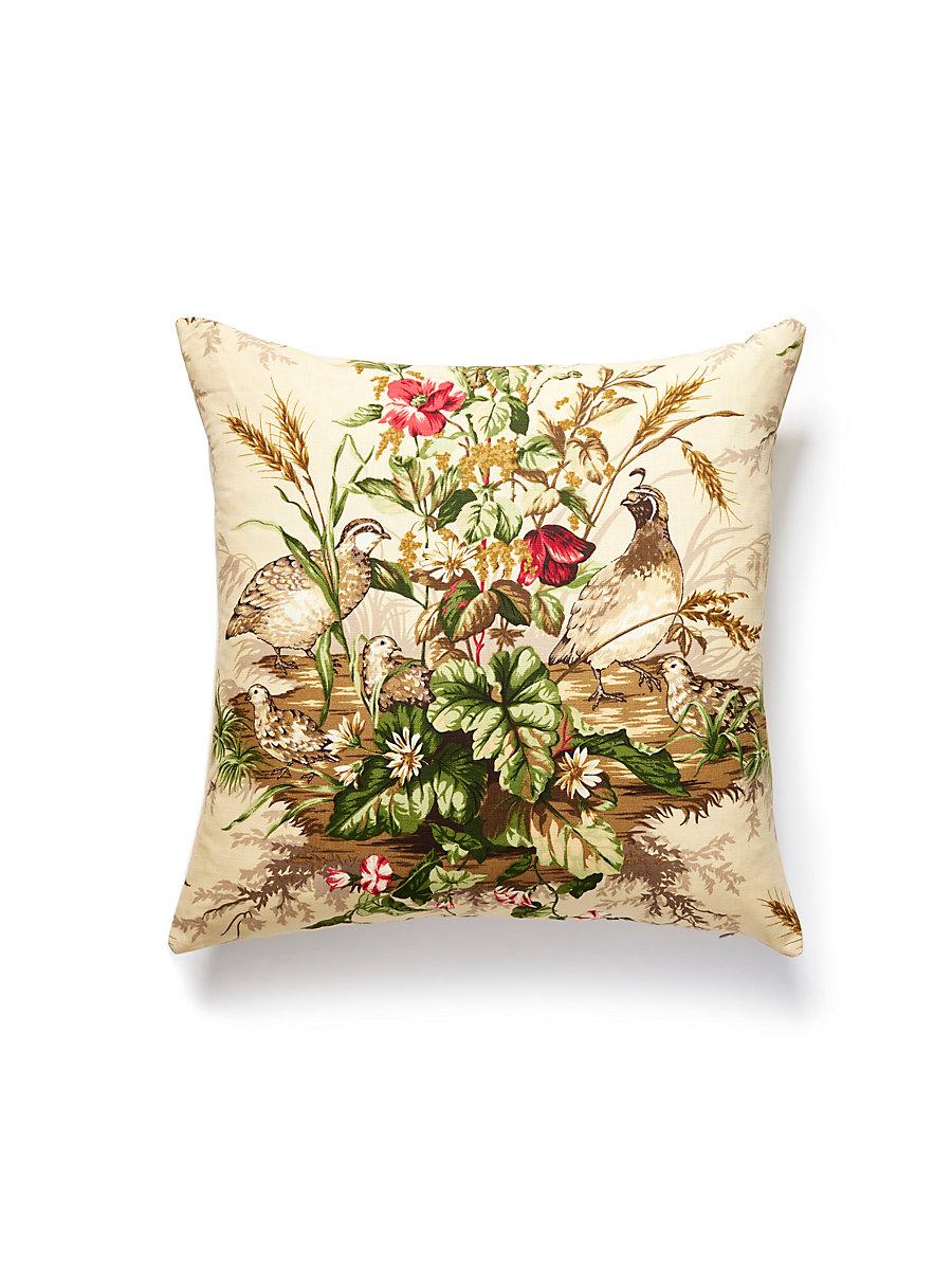 Scalamandre Edwin'S Covey 22 X 22 - Multi On Sisal Decorative Pillow