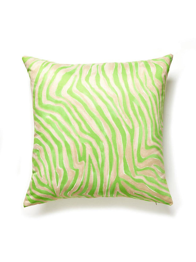 Scalamandre Kenya Faux Suede 22 X 22 - Key Lime Decorative Pillow