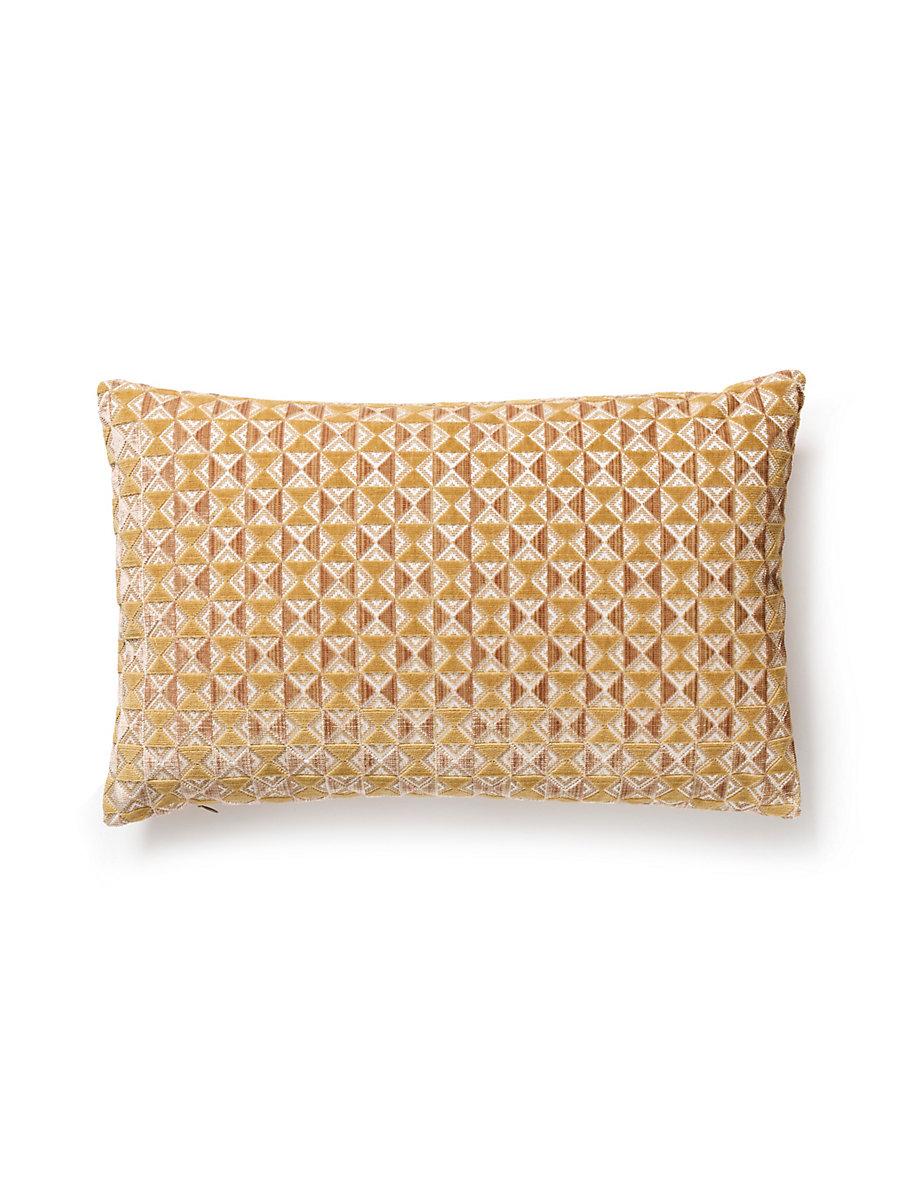 Scalamandre Parlor Velvet 14 X 22 - Butter Pecan Decorative Pillow