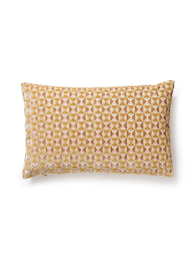 Scalamandre Parlor Velvet 14 X 22 - Butter Pecan Decorative Pillow