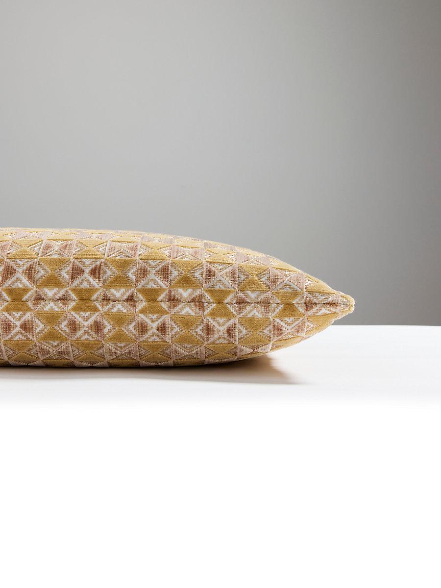 Scalamandre Parlor Velvet 14 X 22 - Butter Pecan Decorative Pillow