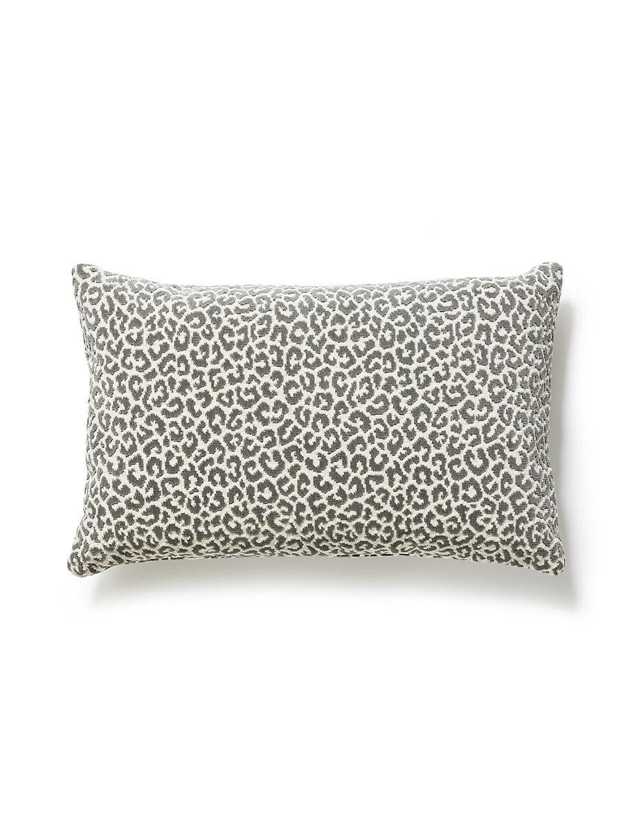 Scalamandre Panthera Velvet 14 X 22 - Smoke Decorative Pillow