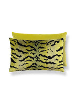 Scalamandre Tigre/Velvet 22 X 14 - Greens & Black / Chartreuse Decorative Pillow
