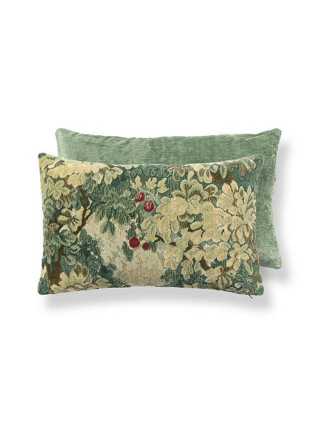 Scalamandre Marly / Como 22 X 14 - Blue Greens / Seafoam Decorative Pillow