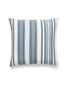 Scalamandre Nile Stripe 22 X 22 - Blue Jay Decorative Pillow