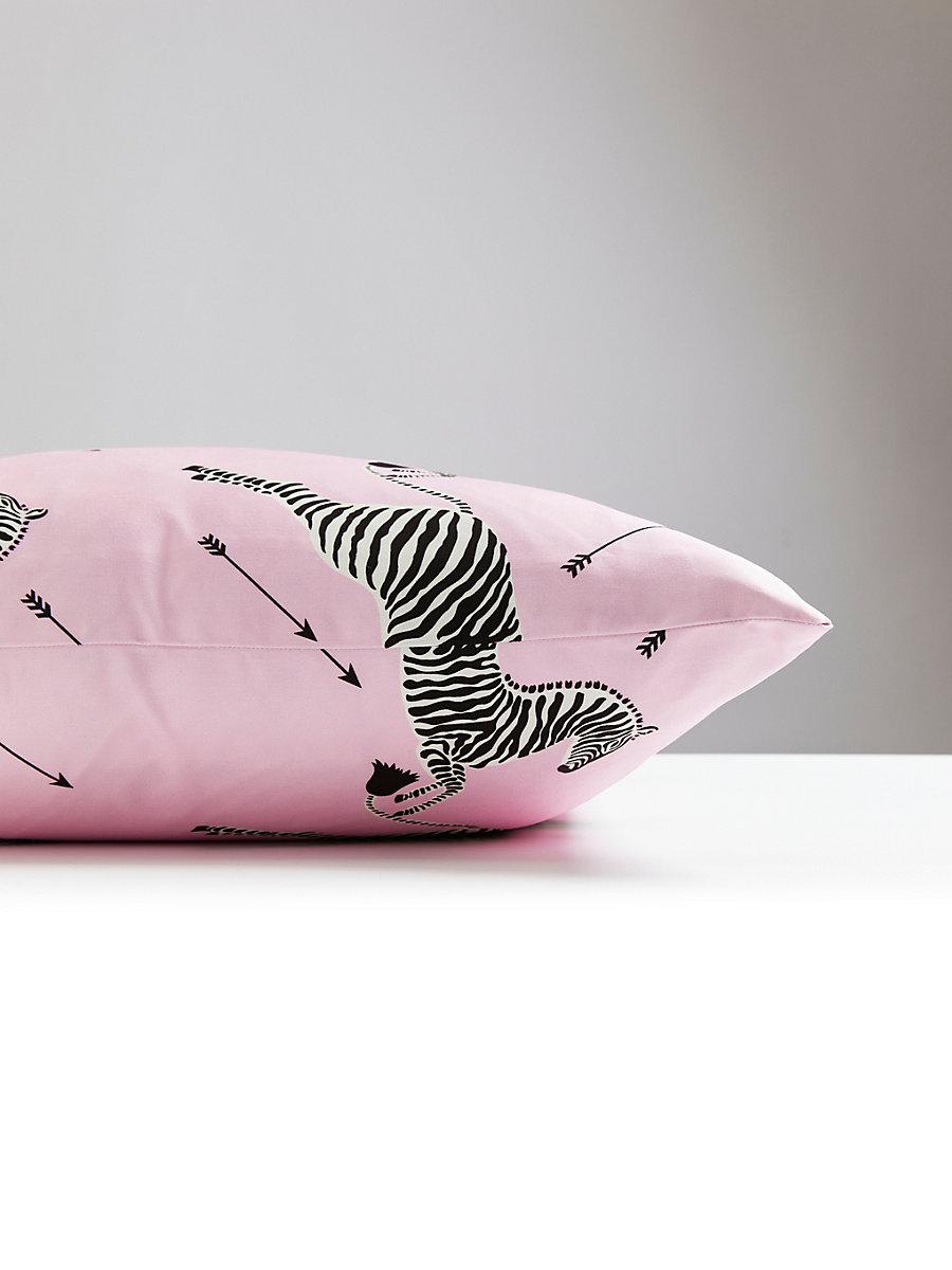 Scalamandre Zebras Petite 22 X 22 - Peony Decorative Pillow