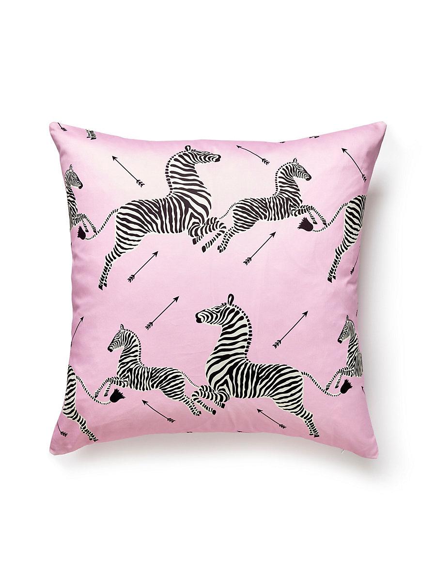 Scalamandre Zebras Petite 22 X 22 - Peony Decorative Pillow
