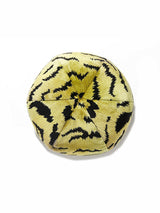 Scalamandre Tigre | Silk 12 Dia - Greens & Black Decorative Pillow