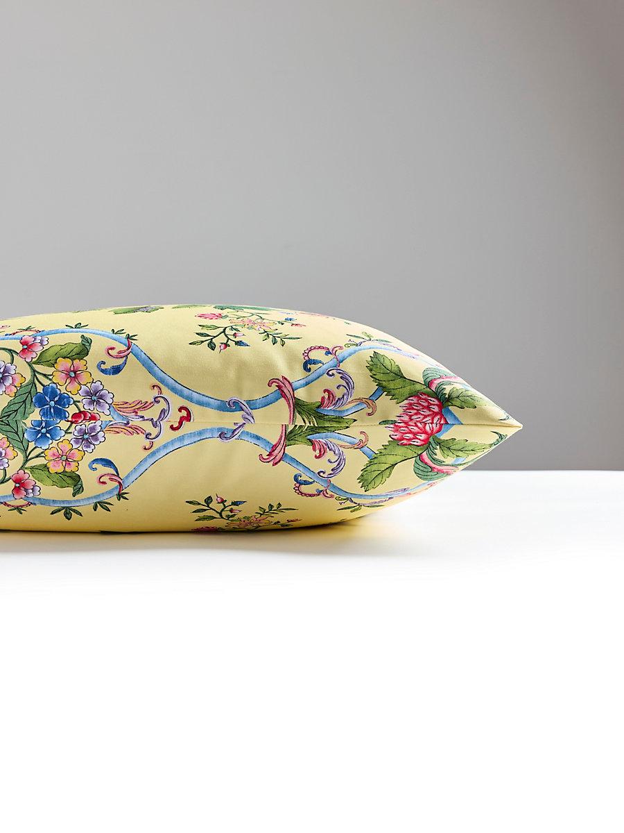 Scalamandre Camellia Trellis 22 X 22 - Butter Blue Decorative Pillow
