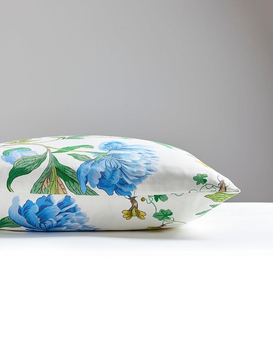 Scalamandre Isadora Print 22 X 22 - Bluebonnet Decorative Pillow