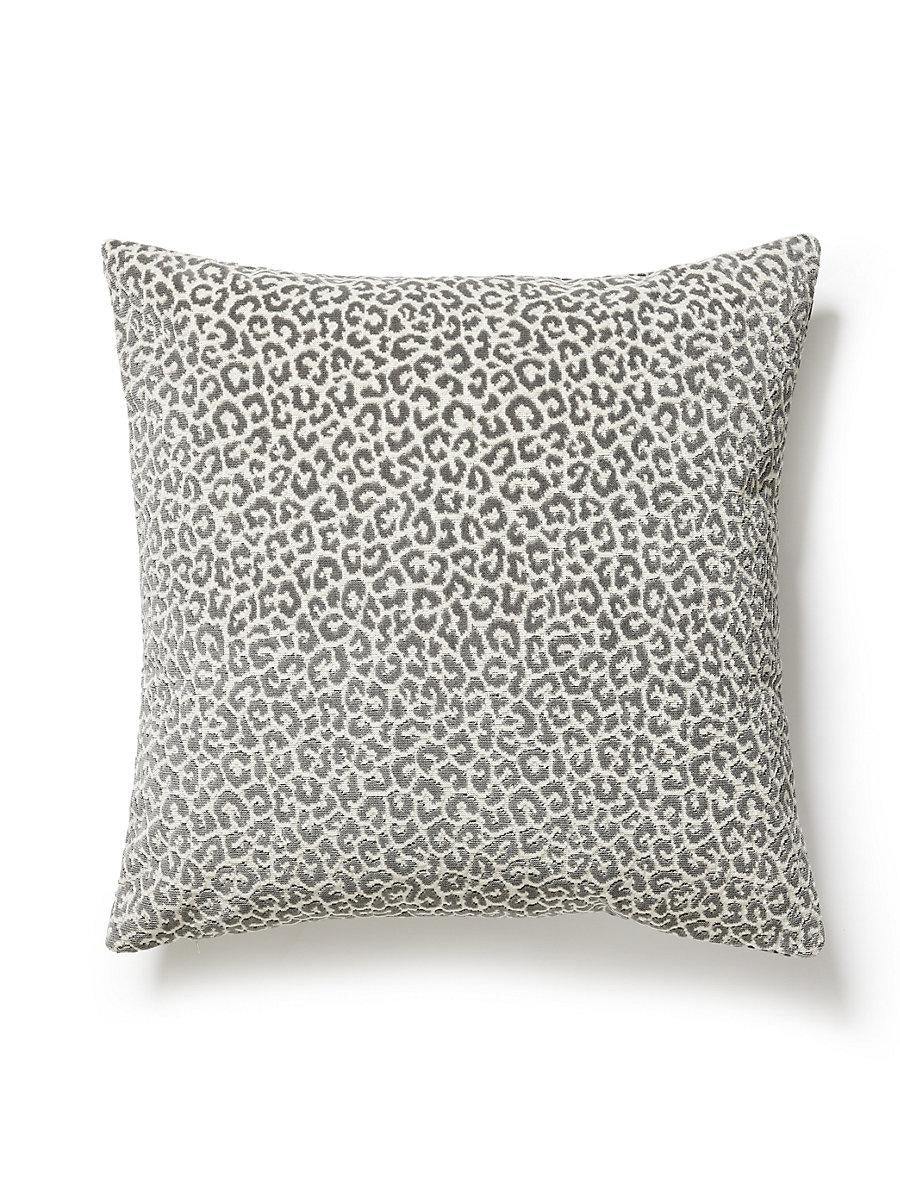 Scalamandre Panthera Velvet 22 X 22 - Smoke Decorative Pillow