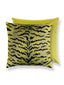 Scalamandre Tigre/Velvet 22 X 22 - Greens & Black / Chartreuse Decorative Pillow