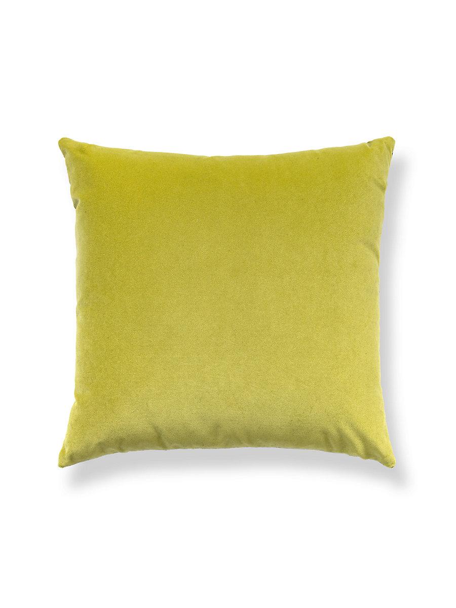 Scalamandre Tigre/Velvet 22 X 22 - Greens & Black / Chartreuse Decorative Pillow