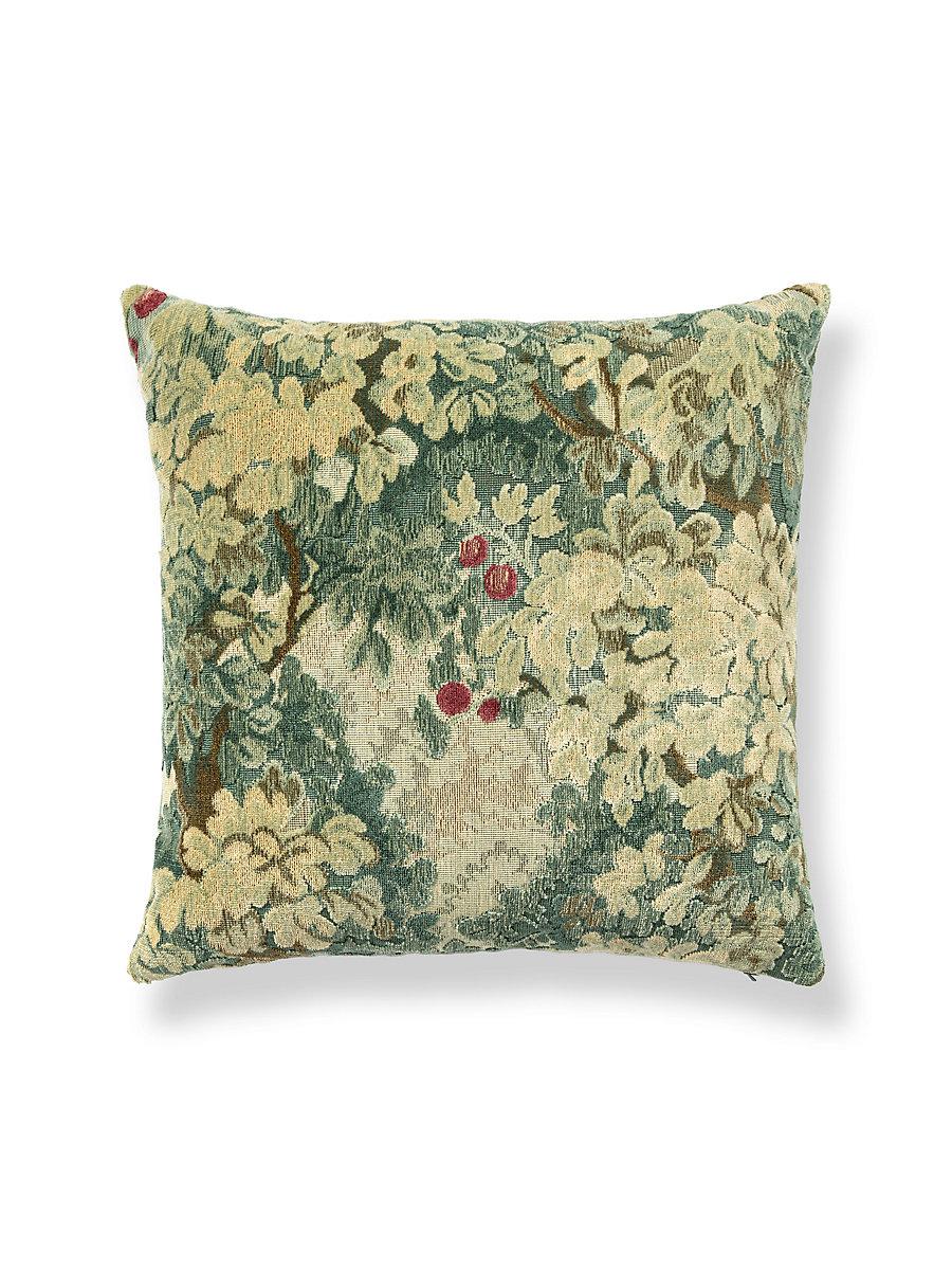 Scalamandre Marly / Como 22 X 22 - Blue Greens / Seafoam Decorative Pillow
