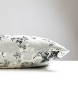 Scalamandre Ascot Linen Print 22 X 22 - French Grey Decorative Pillow