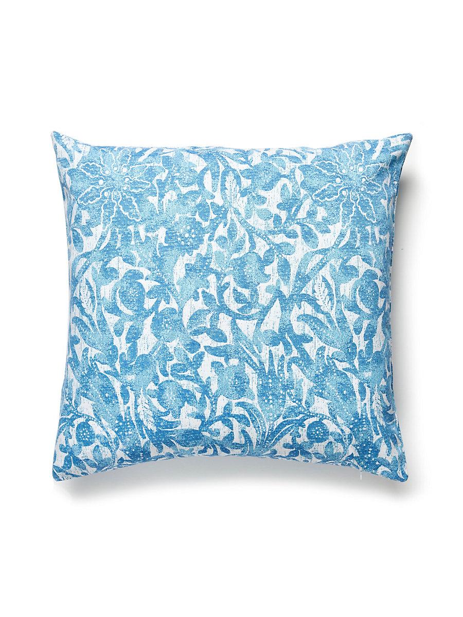 Scalamandre Bali Floral Outdoor 22 X 22 - Caribe Decorative Pillow