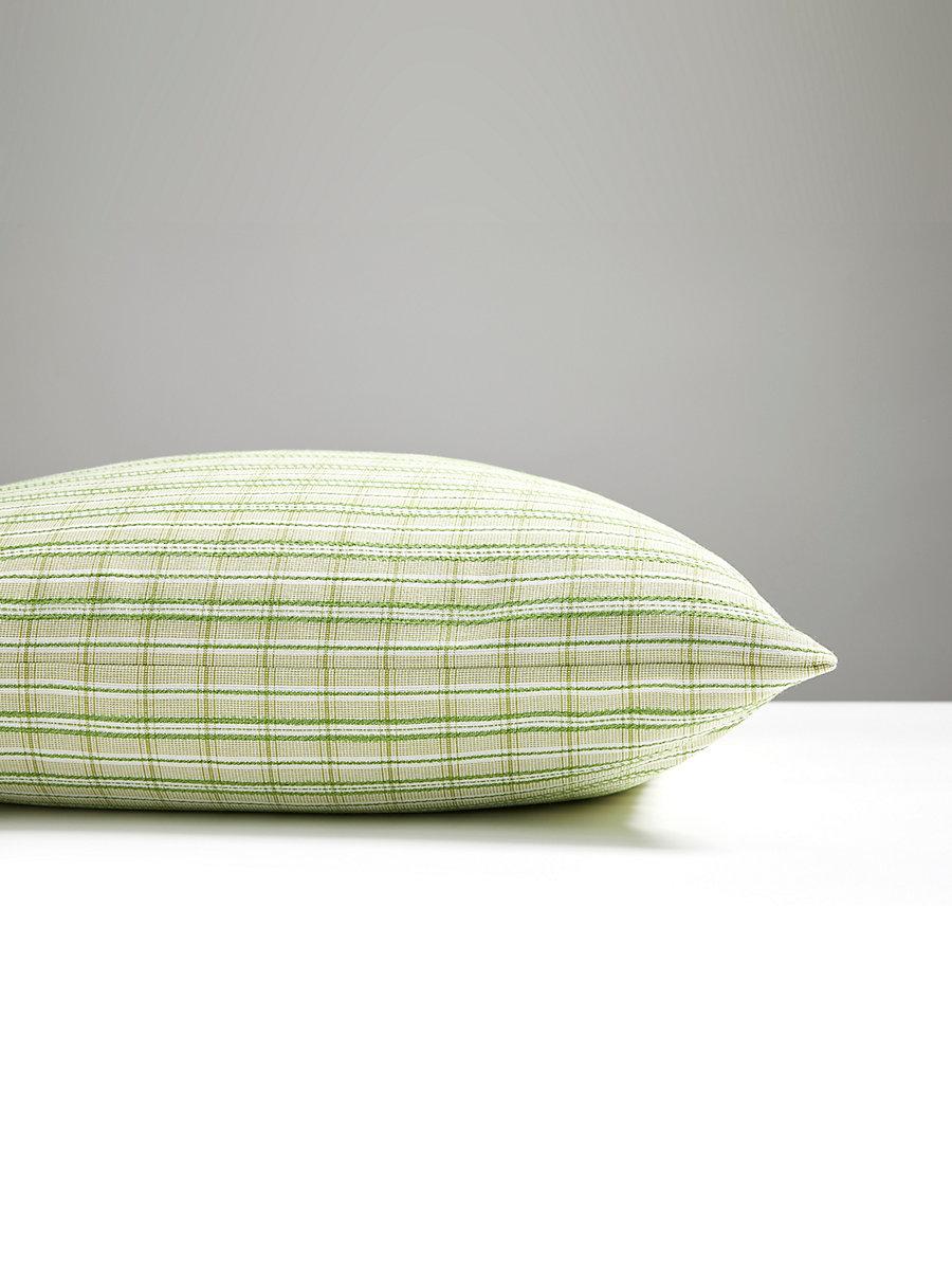 Scalamandre Check Please Outdoor 22 X 22 - Fern Decorative Pillow