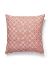 Scalamandre Cape May Outdoor 22 X 22 - Cherry Decorative Pillow