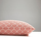 Scalamandre Cape May Outdoor 22 X 22 - Cherry Decorative Pillow