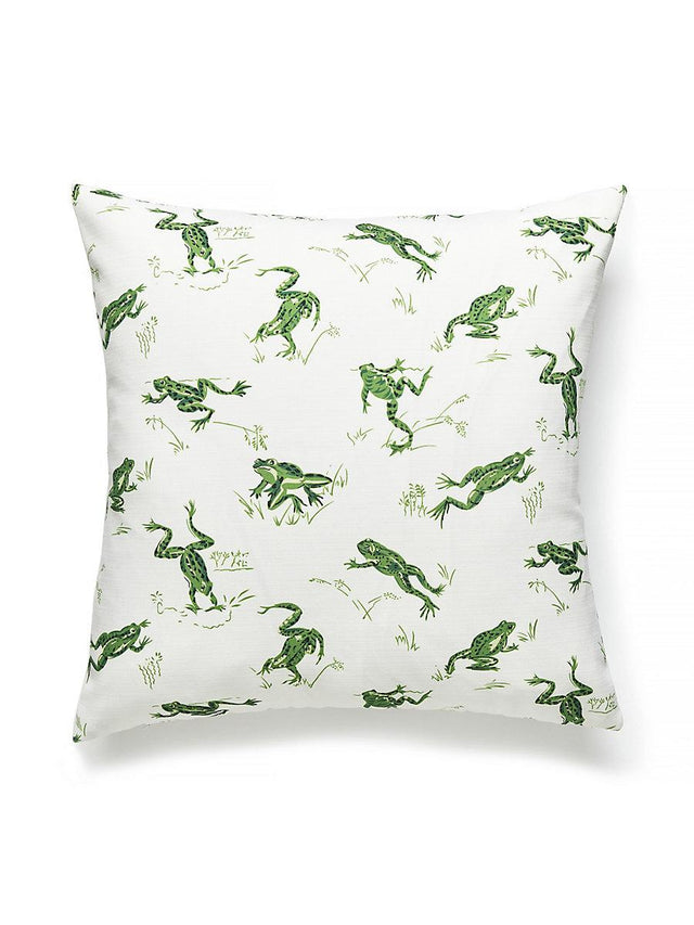 Scalamandre Calabasas Cnty Outdoor 22 X 22 - Snap Pea Decorative Pillow