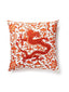 Scalamandre Chi'En Dragon 22 X 22 - Persimmon Decorative Pillow