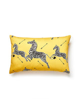 Scalamandre Zebras Petite 14 X 22 - Yellow Decorative Pillow