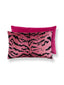 Scalamandre Tigre/Velvet 22 X 14 - Reds & Black / Fuchsia Decorative Pillow