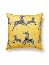Scalamandre Zebras Petite 22 X 22 - Yellow Decorative Pillow