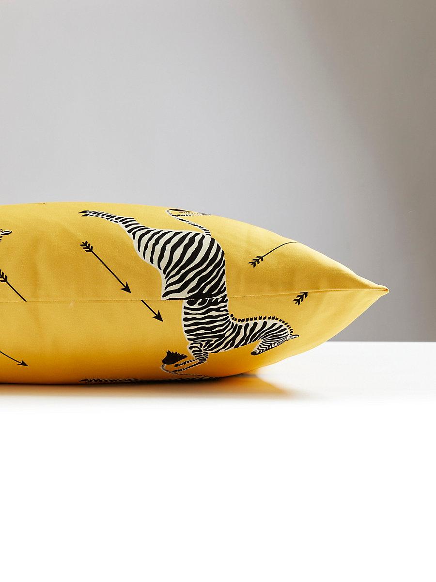 Scalamandre Zebras Petite 22 X 22 - Yellow Decorative Pillow