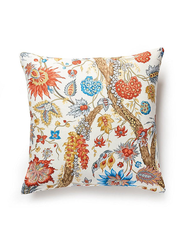 Scalamandre Fleurs Tropicales 22 X 22 - Autumn Multi Decorative Pillow