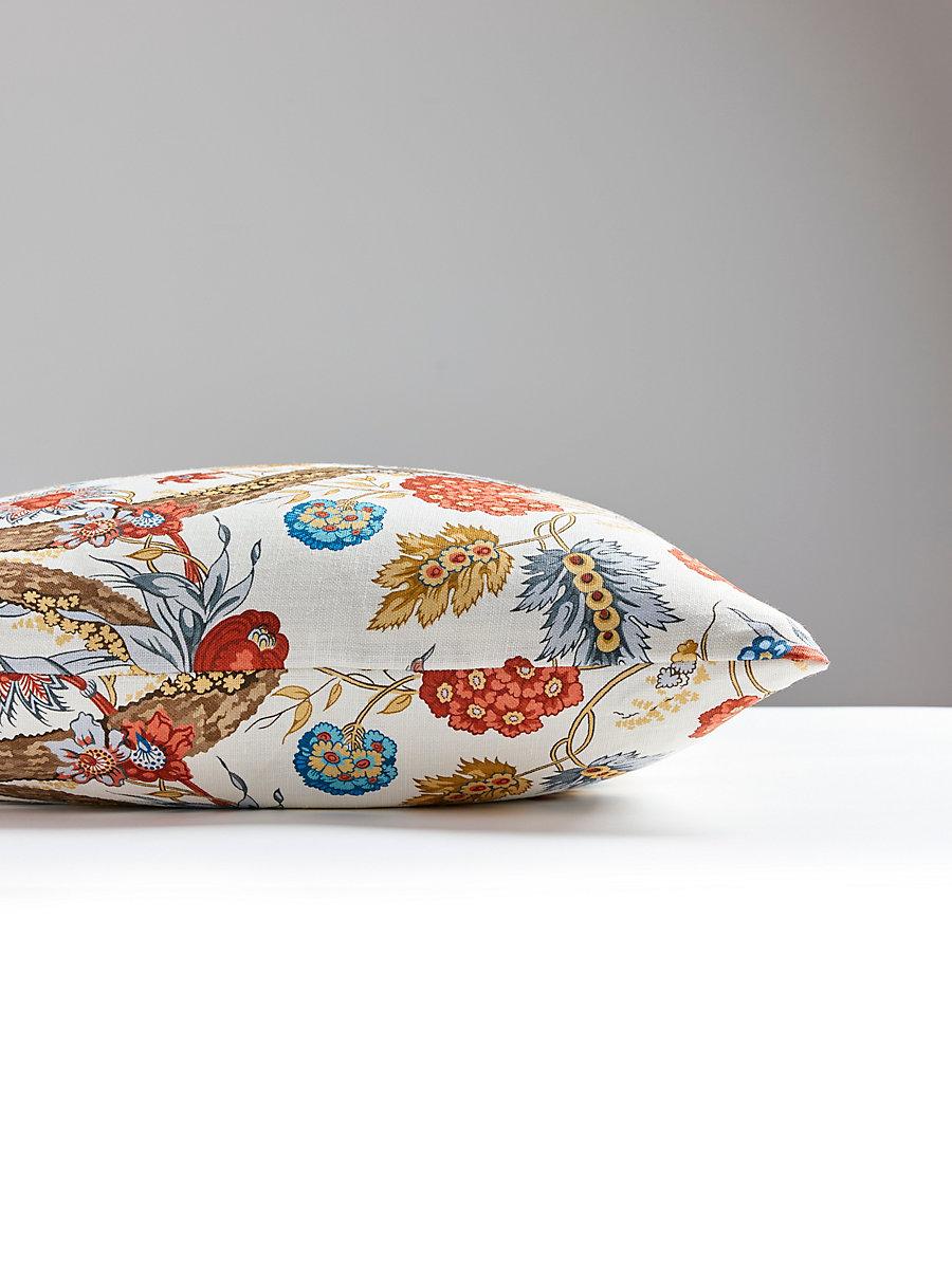 Scalamandre Fleurs Tropicales 22 X 22 - Autumn Multi Decorative Pillow
